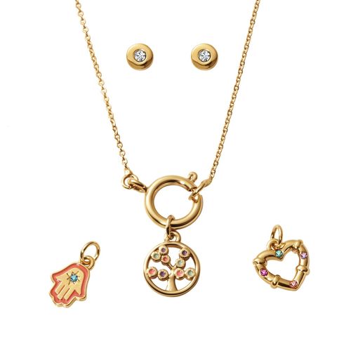 Set Collar + Aretes Good Luck & Love