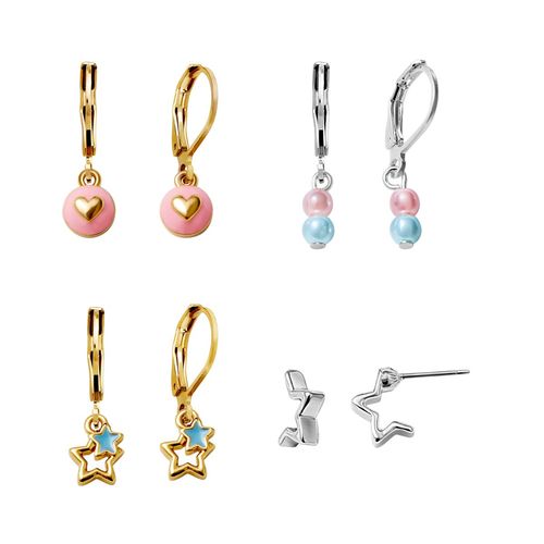 Set Aretes x4 Party Star