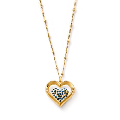 Collar Blue Heartville