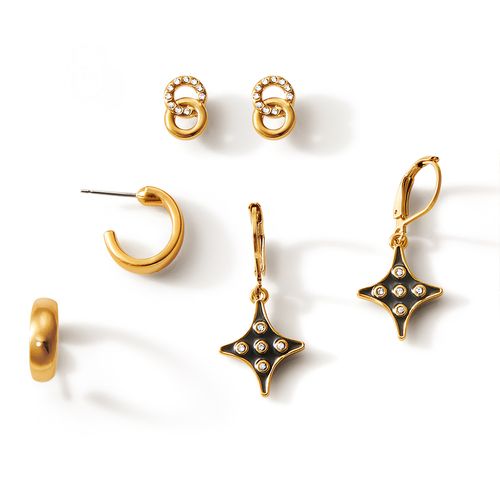 Set Aretes x3 Moon Sparks