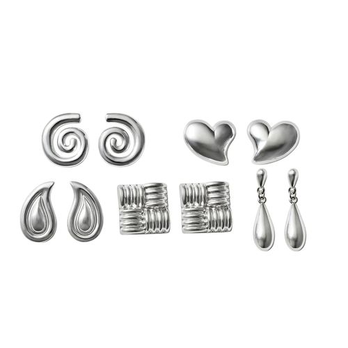 Set Aretes x5 Passion Hearts