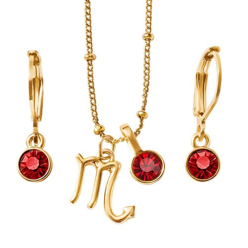 Set Collar + Aretes Escorpio