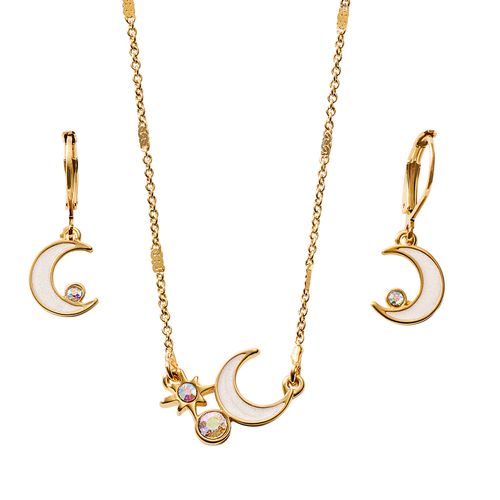 Set Collar + Aretes Luna Aurea